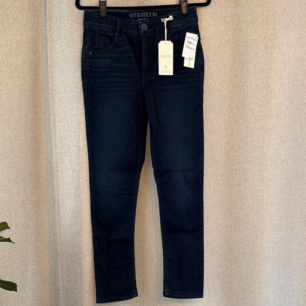 Wit & Wisdom Women's Midnight Blue Ankle Jeans